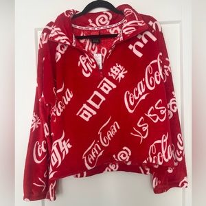 Coca-Cola cropped Fleece 1/4 zip